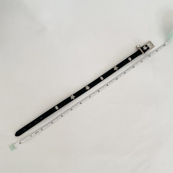 VERSACE La Medusa Embellished Leather Black Choker Necklace NWOT - Picture 8 of 11